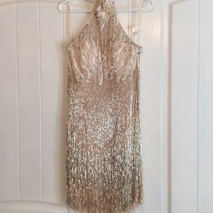 Gold Hand Beaded Dress